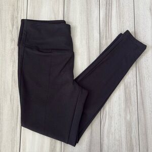 Apt. 9 Black Front Seam Leggings Medium High Rise Pintuck Tapered Ponte Trouser